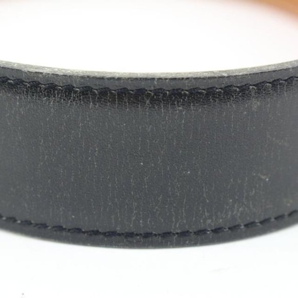 Hermès Black x Brown 18mm H Logo Belt Kit Gold 121h61
